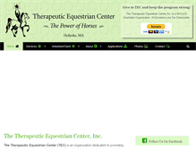Tablet Screenshot of equestriantherapy.org