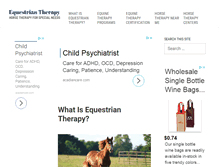 Tablet Screenshot of equestriantherapy.com